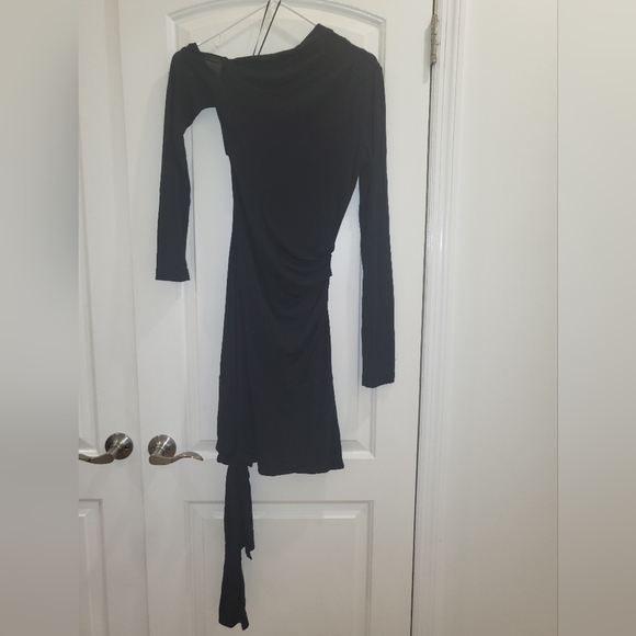 11. NWT HELMUT LANG Ruched Mini Dress Size Small - Picture 5 of 7